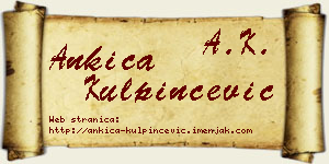 Ankica Kulpinčević vizit kartica